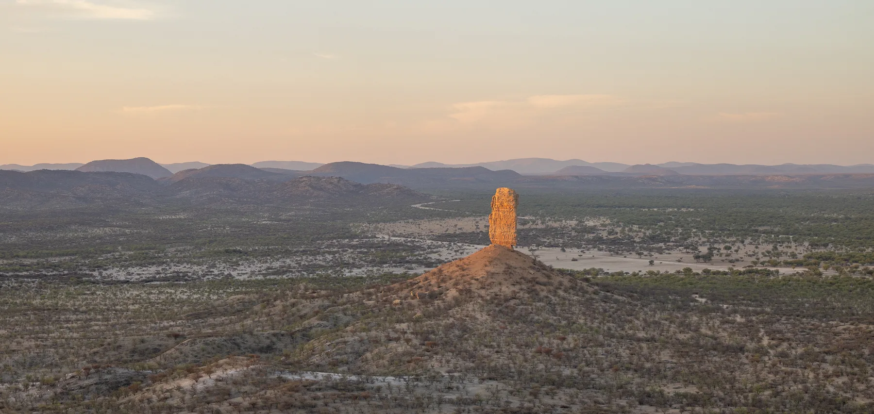 Vingerklip at sunset